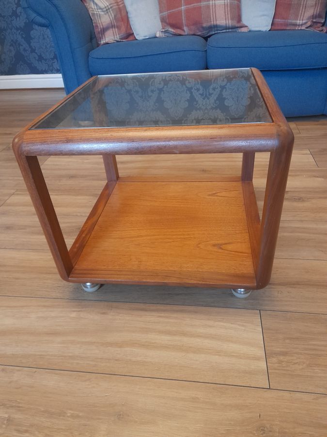 Antique Mid century G plan cube coffee table 