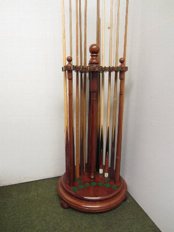 Antique Billiard Cue stand by Burroughes & Watts