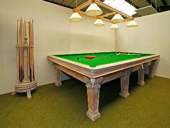 Antique Billiard Cue stand by Burroughes & Watts