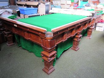 Antique Full Size Billiard table by Norval & Sons, Glasgow