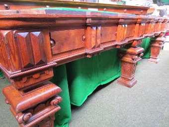 Antique Full Size Billiard table by Norval & Sons, Glasgow