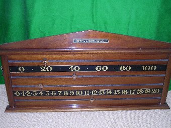 Antique Full Size Billiard table by Norval & Sons, Glasgow
