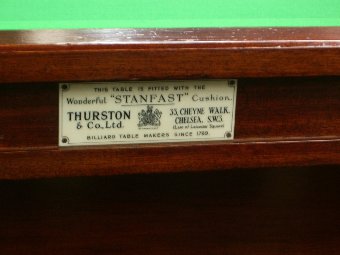 Antique Thurston 9ft Billiard/Snooker table