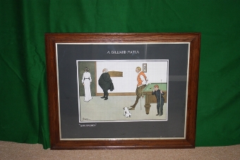 Antique 'Thackeray' Billiard Prints