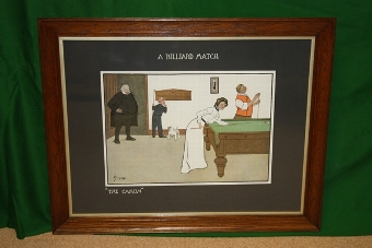 Antique 'Thackeray' Billiard Prints