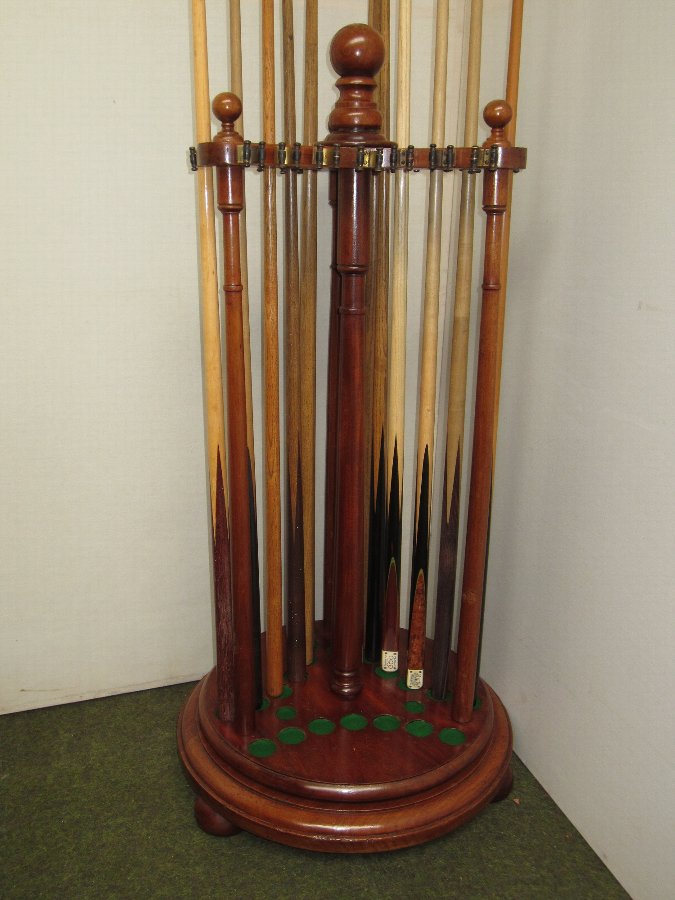 Billiard Cue stand by Burroughes & Watts