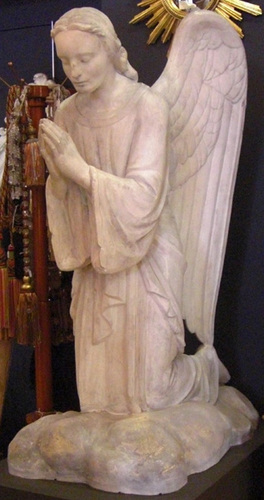 Angel Statues, Pair.