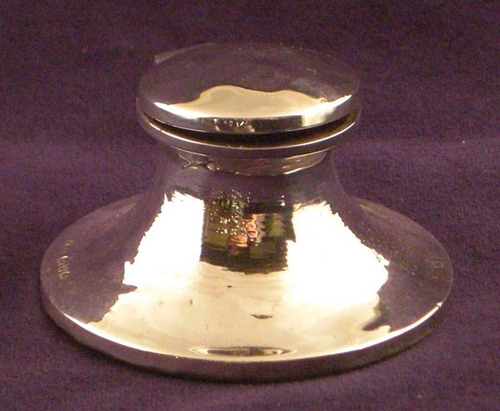 Antique Silver Inkwell