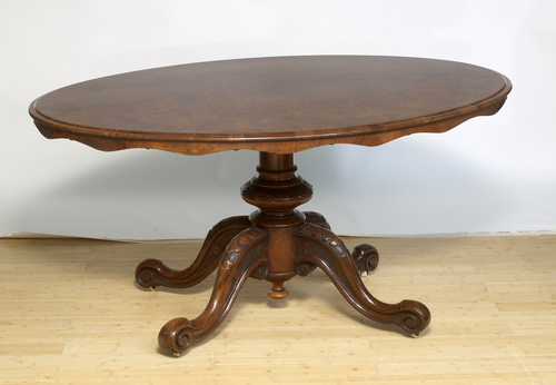 Antique Walnut "Loo" Table