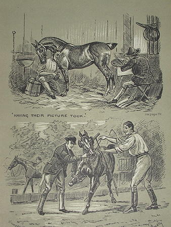 Cuthbert Bradley Polo illustrations a professionally mounted print