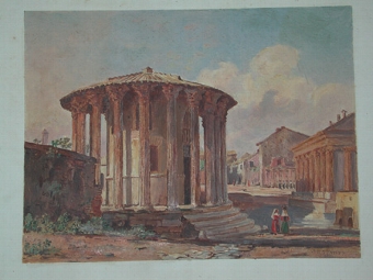 A mounted continental mixed media by J G Strutt