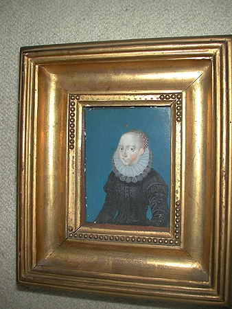 Portrait minature  of ladySee portraits in Norfolk Houses by Prince Duloop Singh Vol.1 P. 371, Pu...