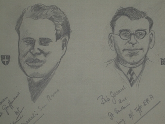 An original drawing by racing artist Van Fryer unframed