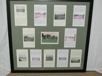 The history of Polo The Bagmington Magazine Polo by The Hon Lionel Lambart.Framed