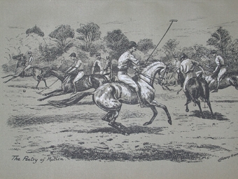 Cuthbert bradley antique print circa 1893 The poetry of motion professionally mounted
