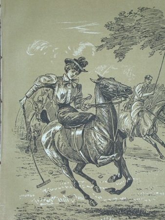 Cuthbert Bradley antique print circa 1893 Polo bewitched professionally mounted