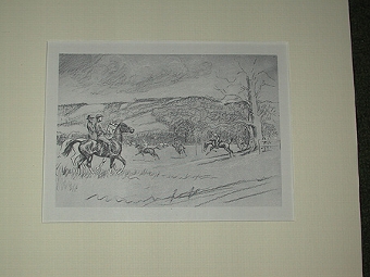 A 20th century mounted print after John Board polo players profesionally mounted
