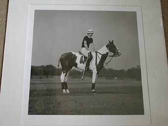 A limited edition  photograph by Mike Roberts English 20th century Prince Charles Guards polo clu...