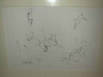 Polo players an original work by Judy Boyt pencil on paper mounted un-framed fo more information ...