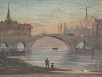 English original watercolour on paper professionally mounted