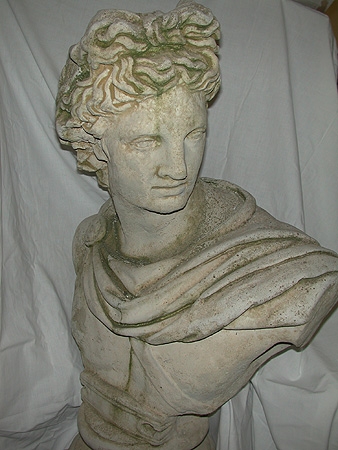 A mid 20th century composition stone figure of Appollo