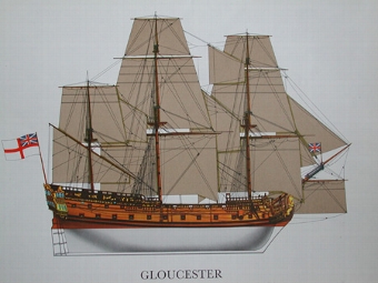 Print of the Gloucester professionally mounted