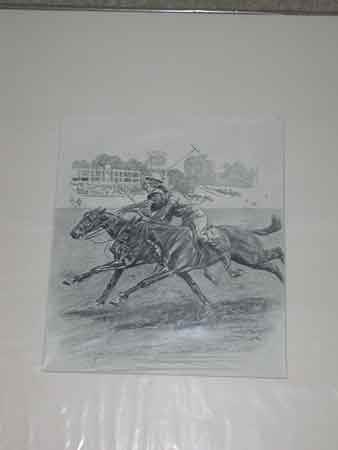 After Lionel Edwards Polo print of two ponies