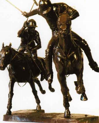 David Geenty English 20th century a truly magnificent bronze Hurlingham edition of 15 only 12 wee...