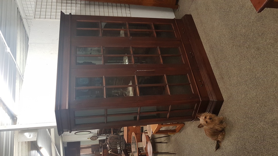Antique Large Dutch Style Display Cabinet 