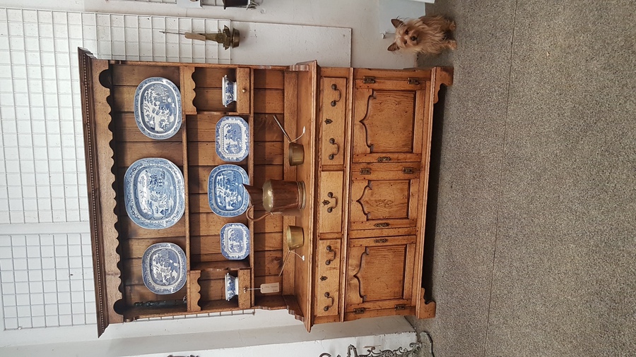 Antique Oak Kitchen Dresser 