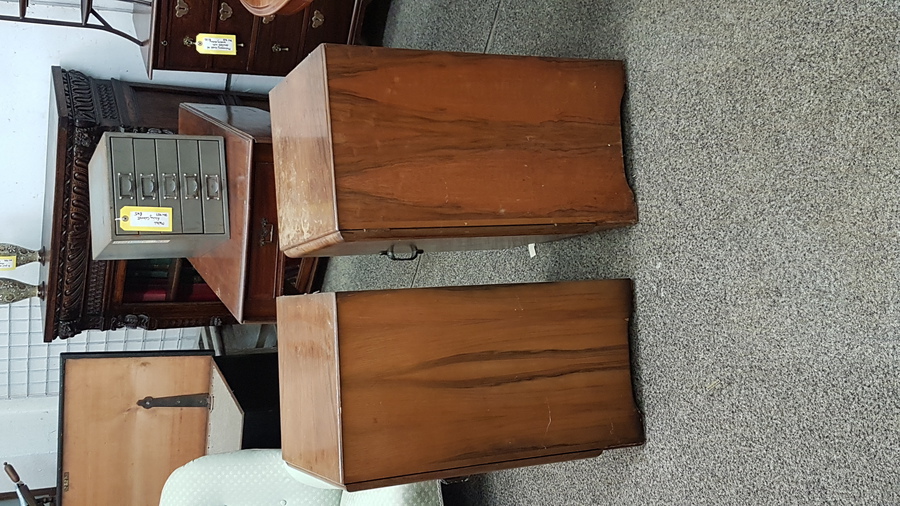 Antique Pair of Bedside Cabinets 