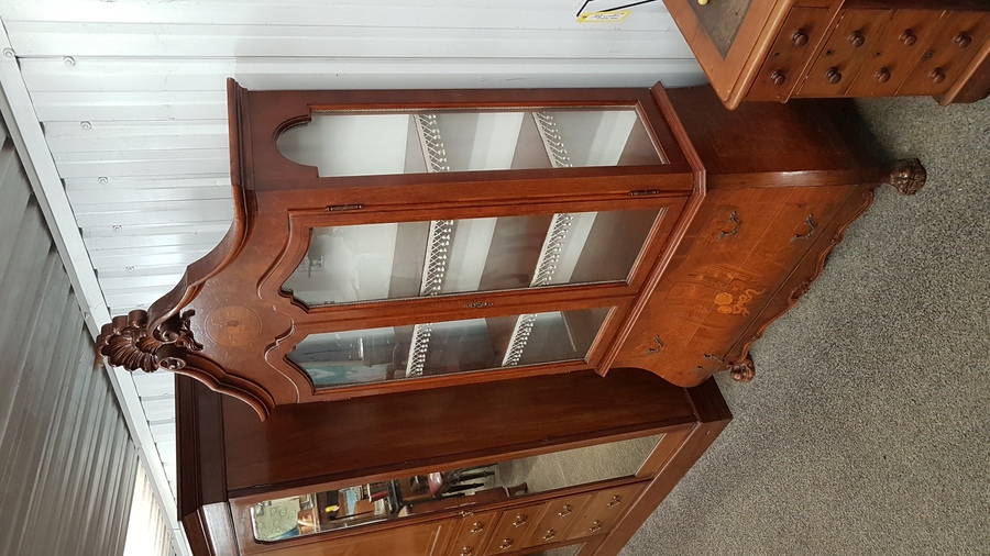 Antique Dutch Style Display Cabinet 