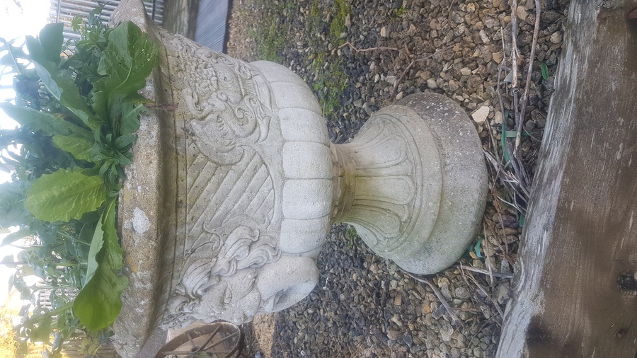 Antique Pair of Garden Urns