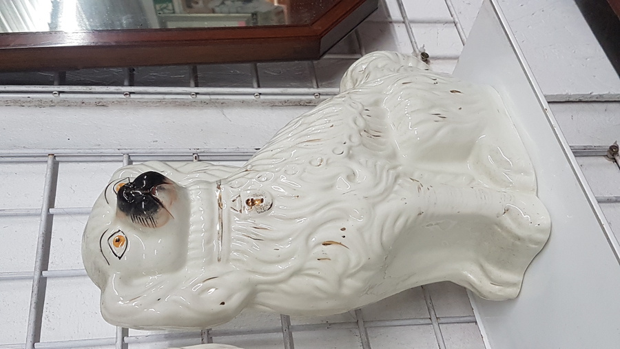 Antique Pair of Large Dogs