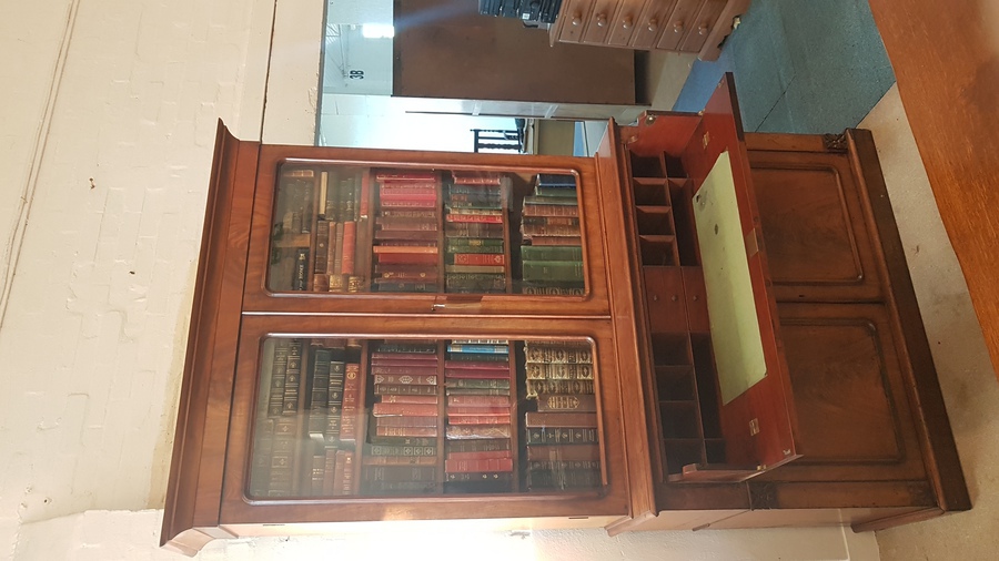 Antique Antique Secretaire Bookcase 