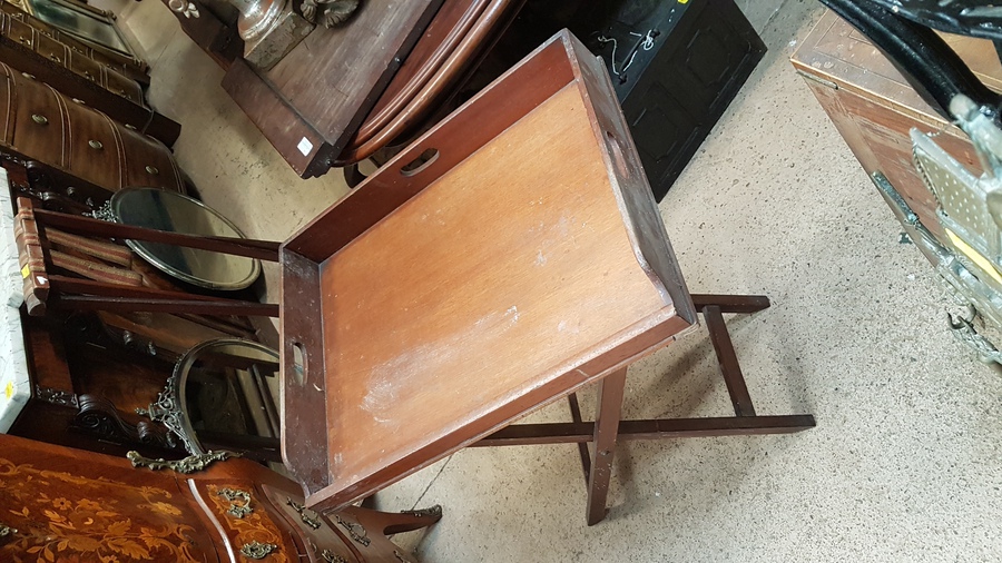 Antique Tray on Stand 