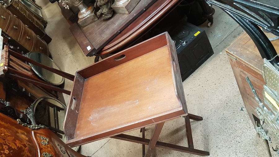 Antique Tray on Stand 