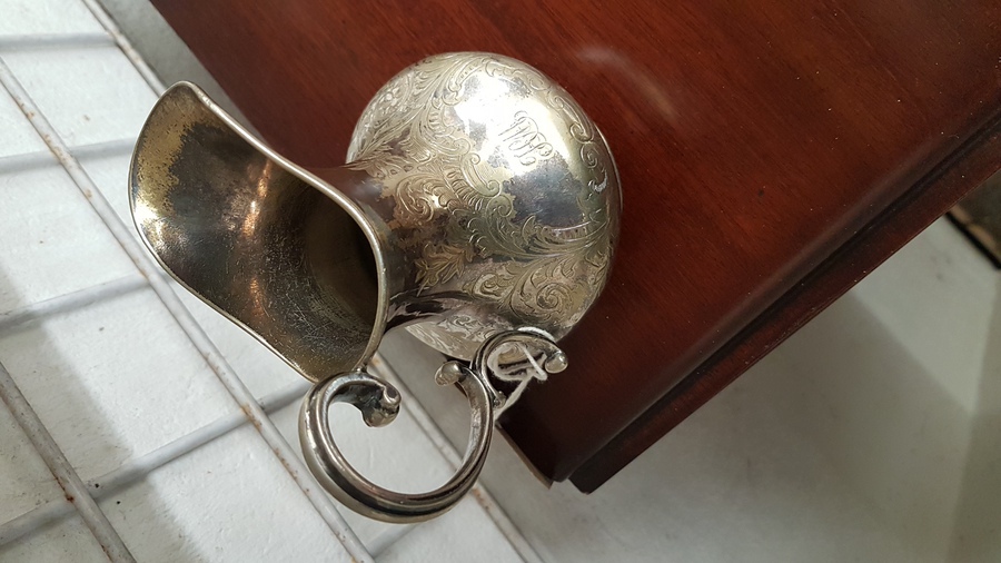 Antique Small Silver Plate Jug