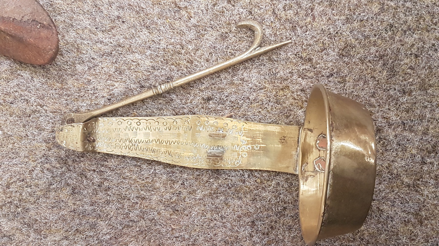 Antique Brass Fire Warmer