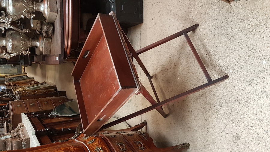 Antique Antique Tray on Stand 