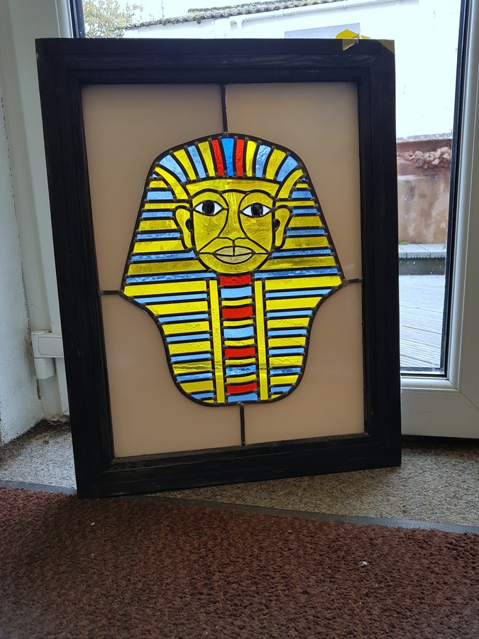 Tutankhamun Stained Glass