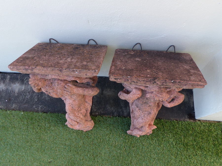 Antique Pair of Wall Brackets
