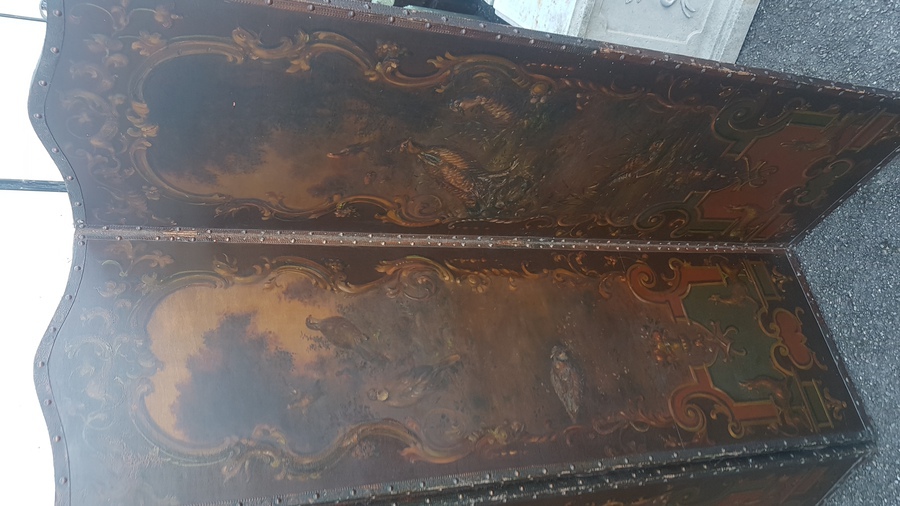 Antique Large 1920's Dressing Screen 