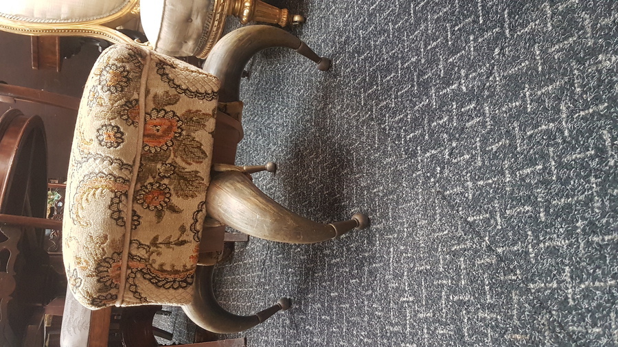 Antique Antique Horn Stool