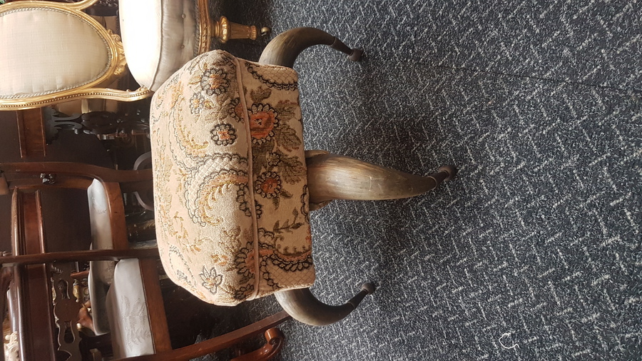 Antique Antique Horn Stool