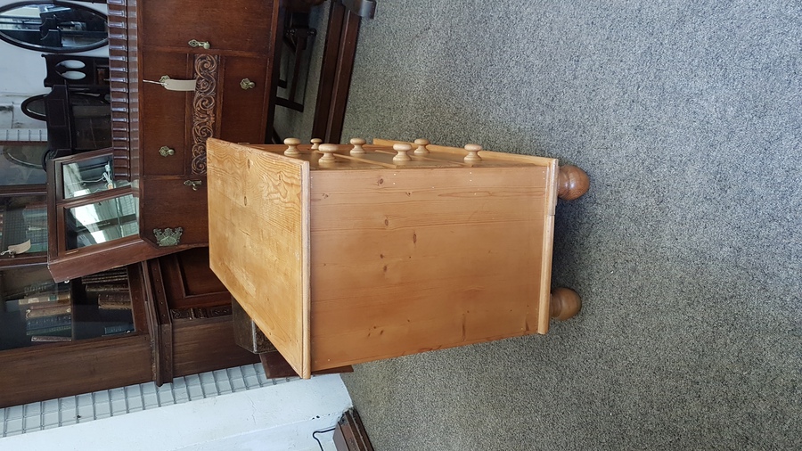 Antique Small Pine Sideboard 