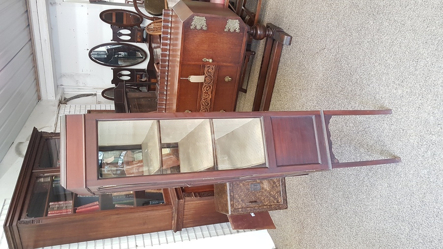 Antique Edwardian Display Cabinet 