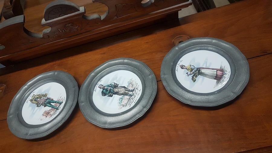 3 Antique Wall Plates