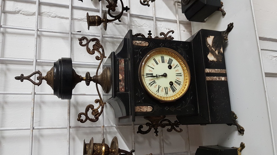 Antique Antique French Clock Set