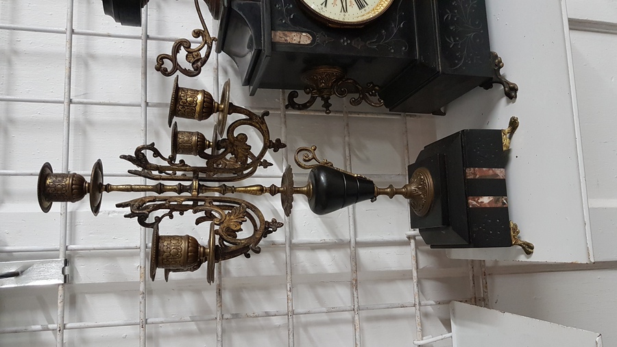 Antique Antique French Clock Set